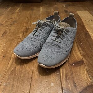 Women's ZERØGRAND Wingtip Oxford with Stitchlite Ironstone Knit-Tropical Peach